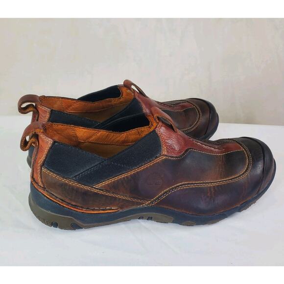 Timberland 73587 Brown Leather Slip On Moc Outdoor Loafer Shoes Mens Sz 11/11.5 main image 10